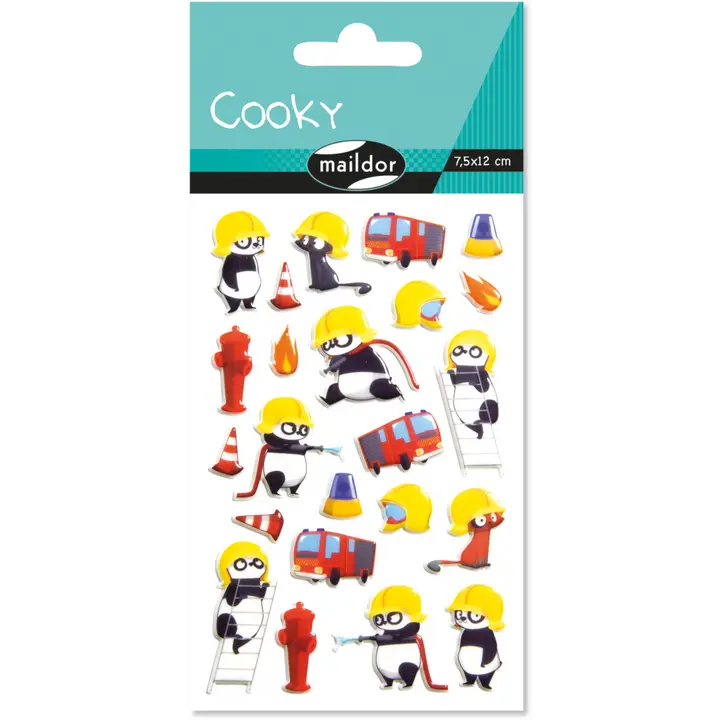 Autocollants  Cooky Pompiers MAILDOR