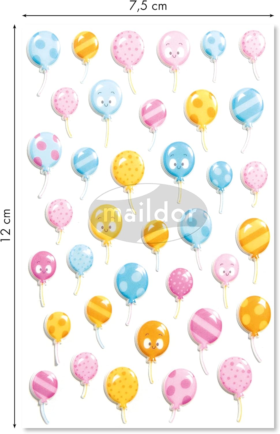 Autocollants  Cooky Ballons De Baudruches MAILDOR