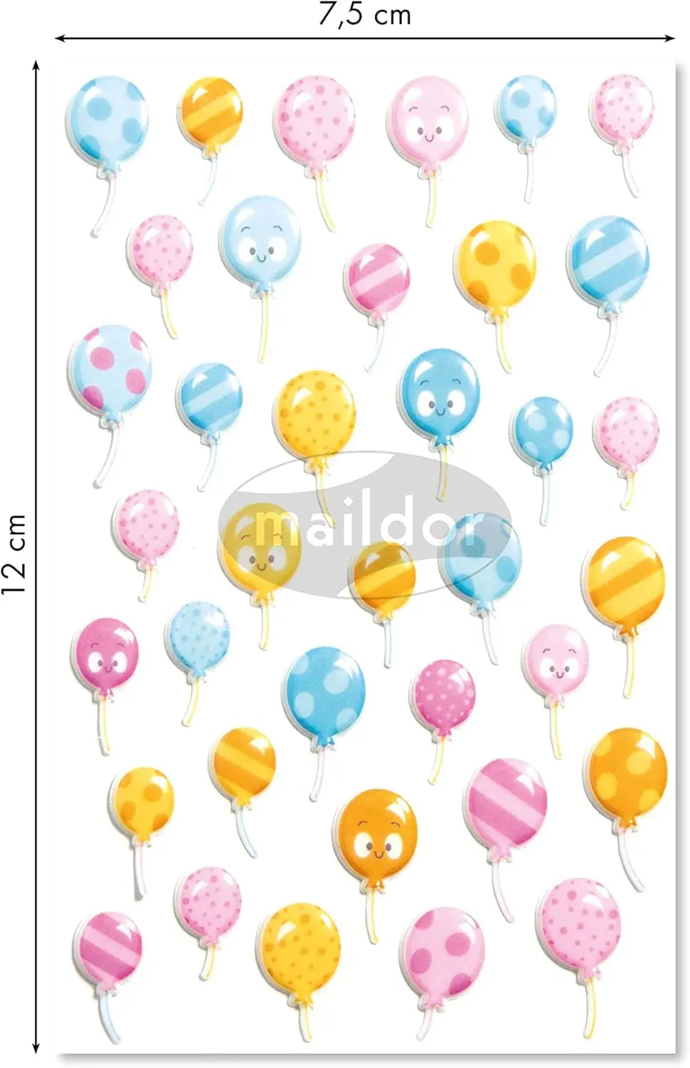 Autocollants  Cooky Ballons De Baudruches MAILDOR