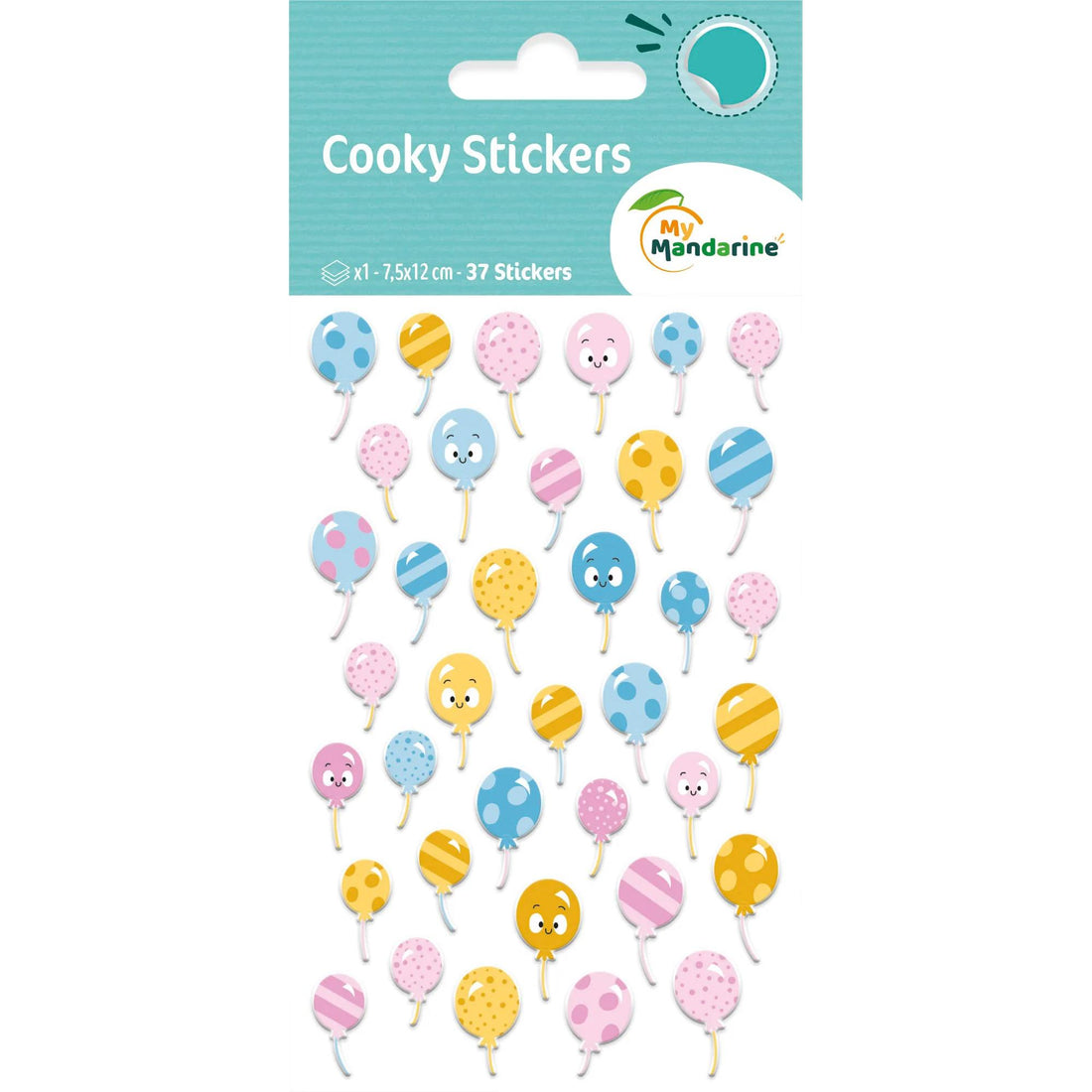 Autocollants Cooky Ballons 37 gommettes