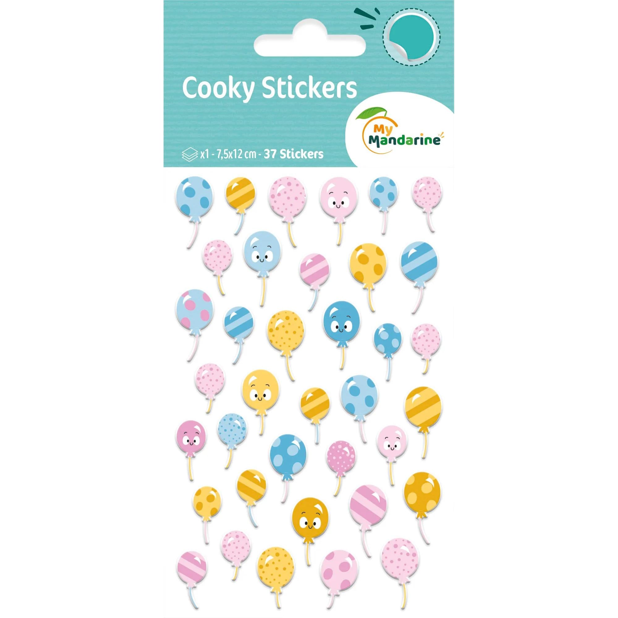 Autocollants Cooky Ballons 37 gommettes