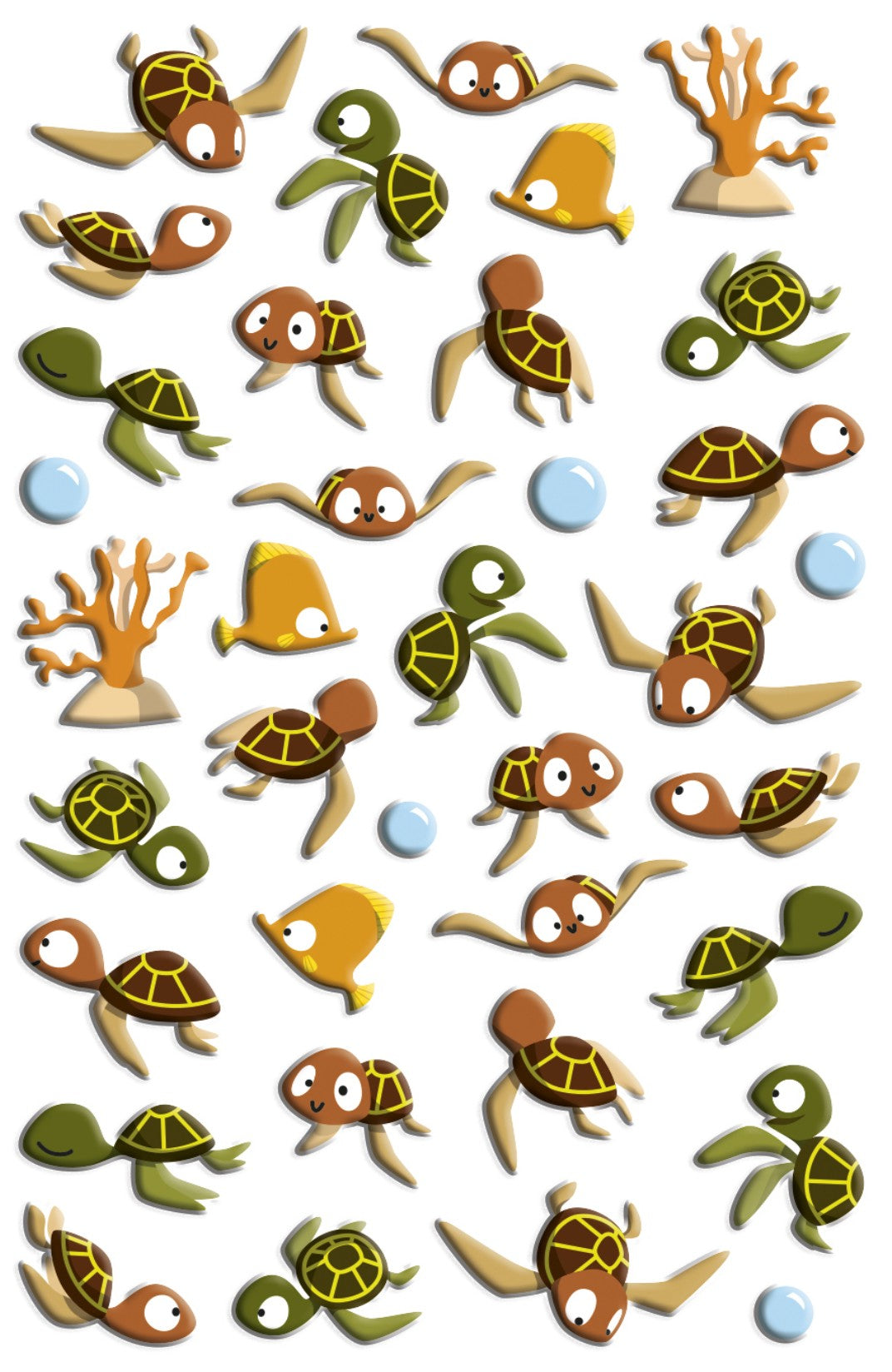 Autocollants  Cooky Tortues De Mer MAILDOR