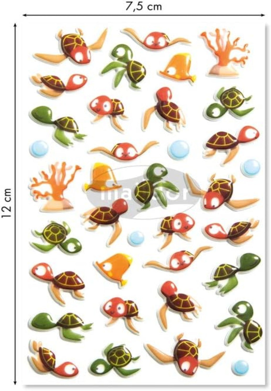 Autocollants  Cooky Tortues De Mer MAILDOR