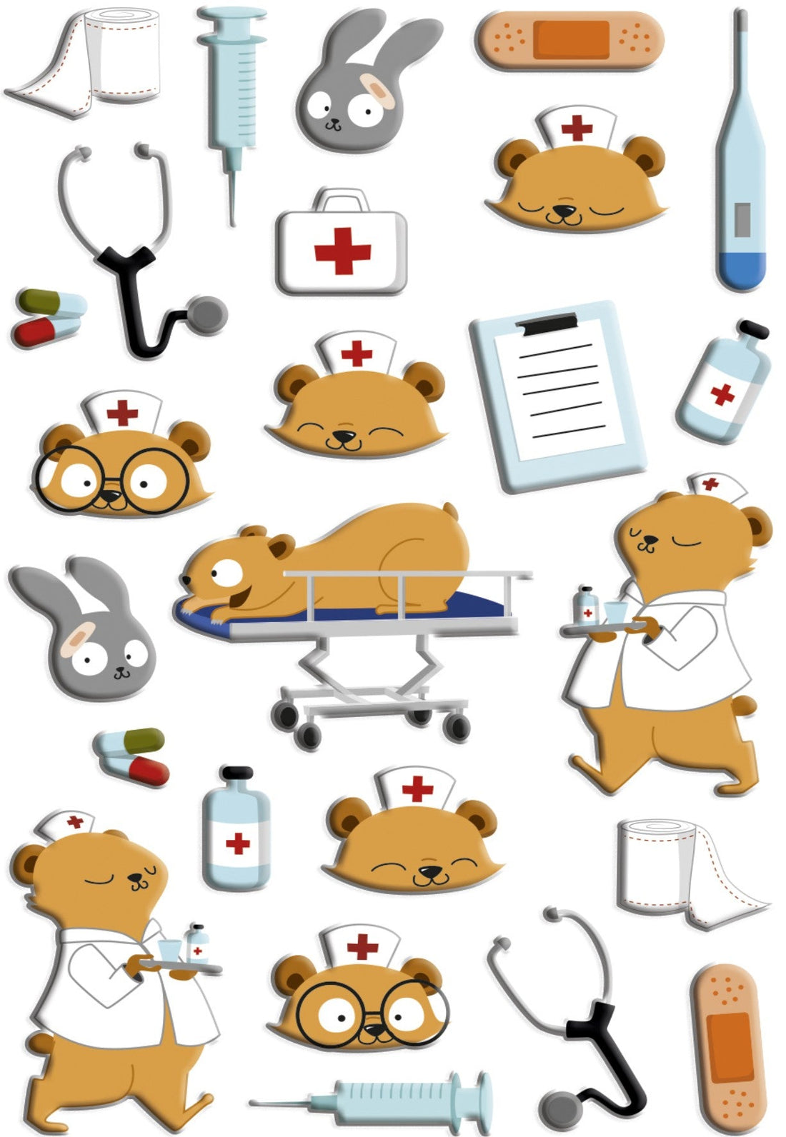 Autocollants  Cooky Infirmières MAILDOR