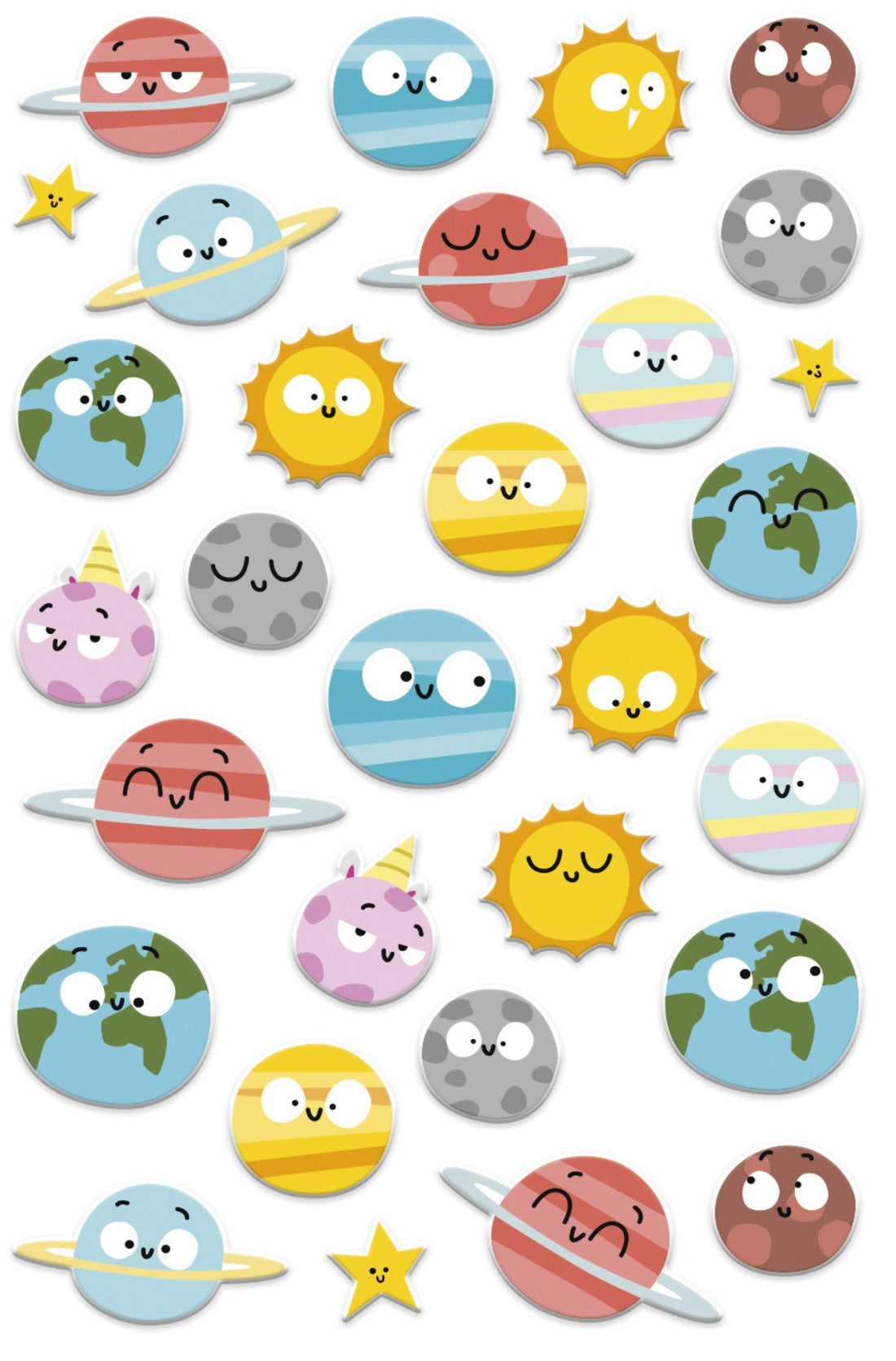Autocollants  Cooky Planètes MAILDOR