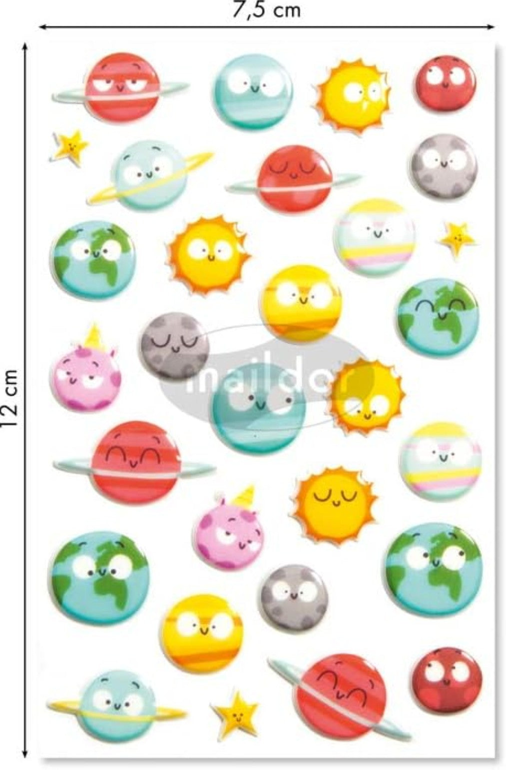 Autocollants  Cooky Planètes MAILDOR