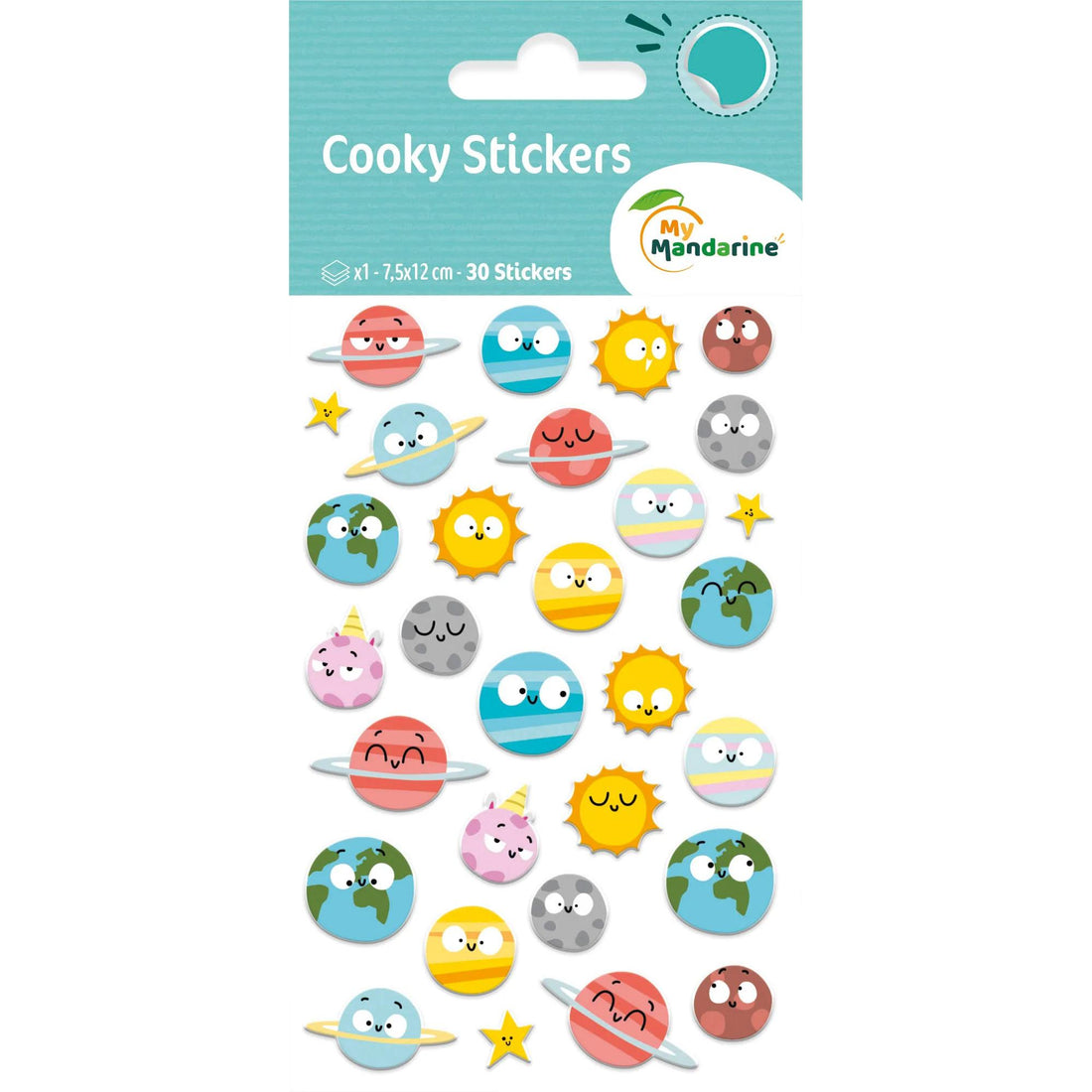 Cooky Stickers Planets 30 Stickers