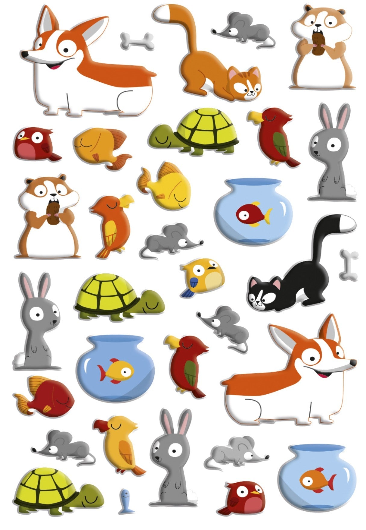 Autocollants  Cooky Animaux Domestiques MAILDOR