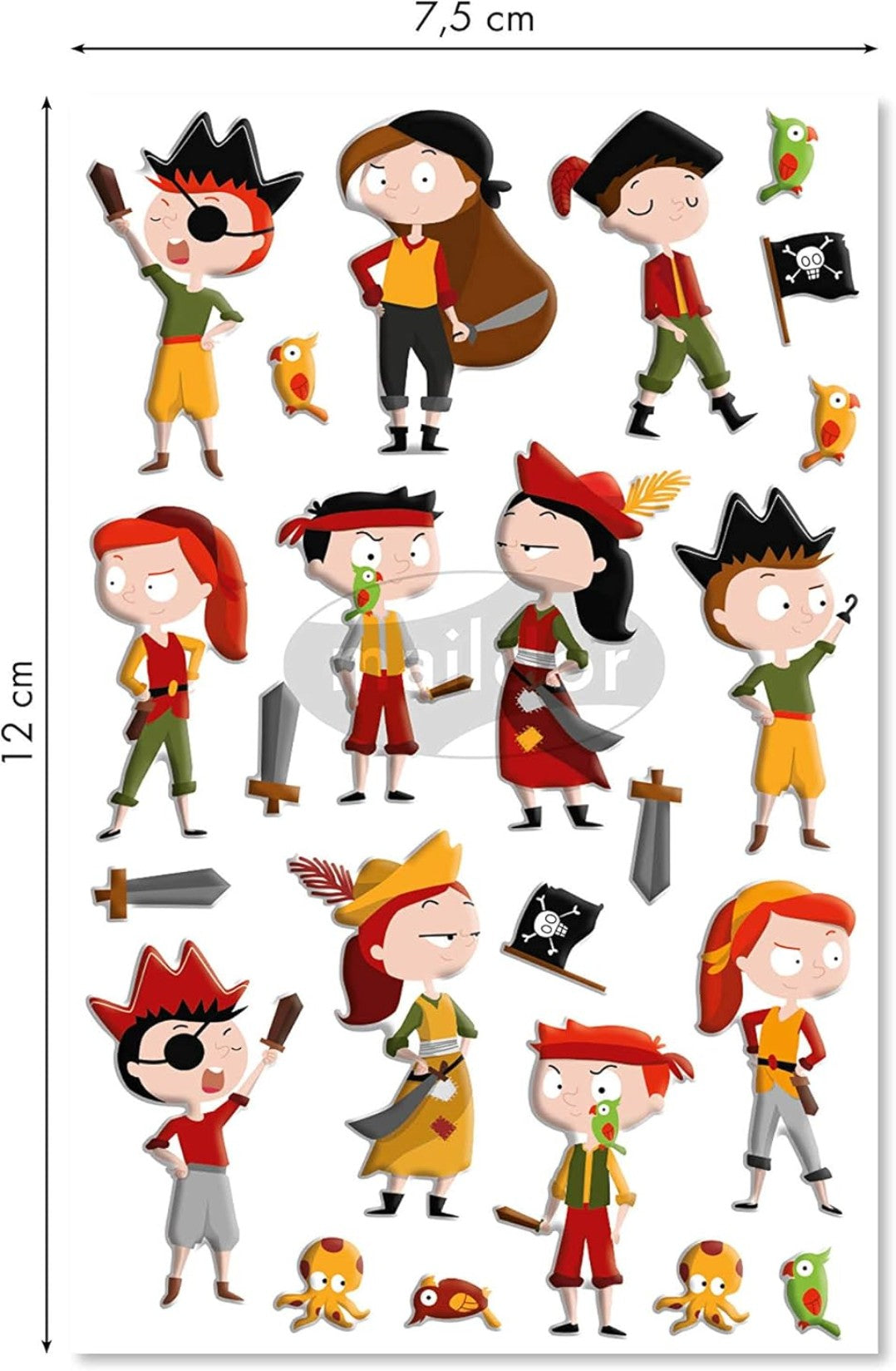 Autocollants  Cooky Pirates MAILDOR