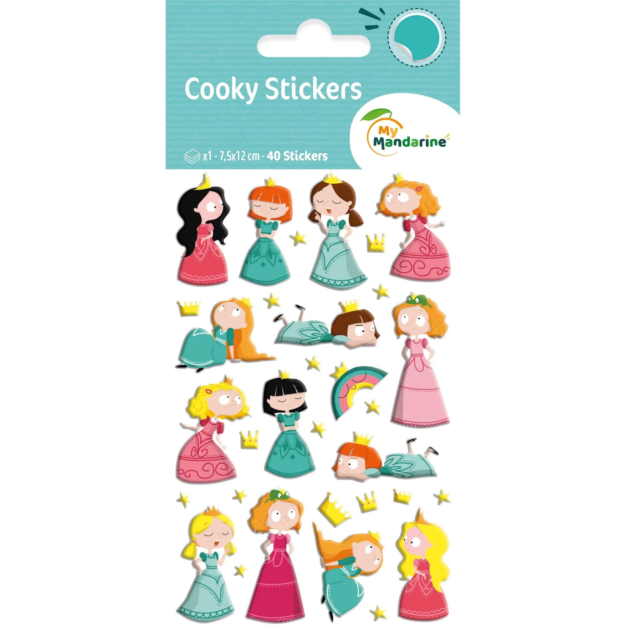 Autocollants  Cooky  Princesses  40 gommettes