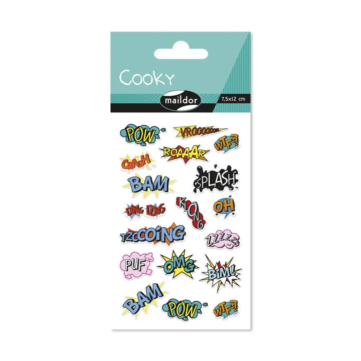 Autocollants  Cooky Onomatopées MAILDOR