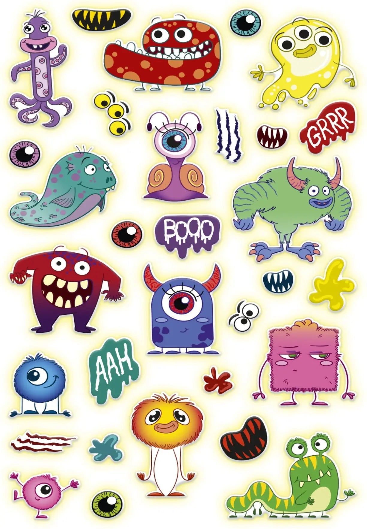 Autocollants  Cooky Monstres MAILDOR