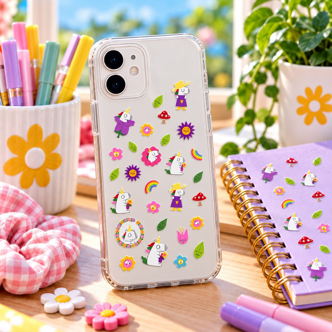 Autocollants Cooky Licornes 32 gommettes - MAILDOR