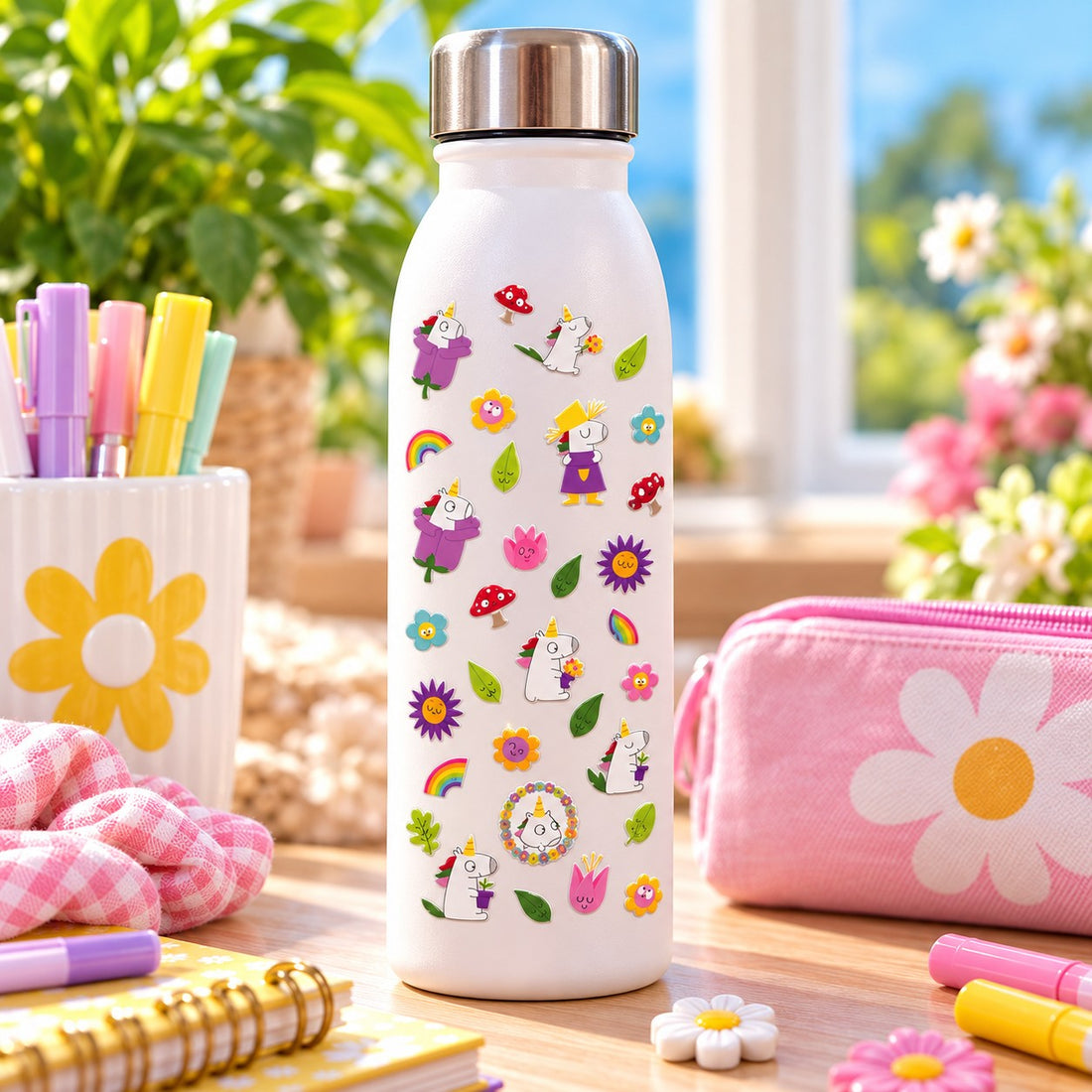 Autocollants Cooky Licornes 32 gommettes - MAILDOR