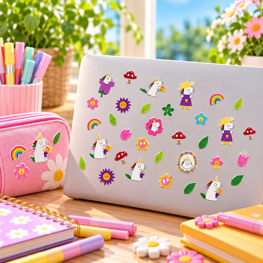 Autocollants Cooky Licornes 32 gommettes - MAILDOR