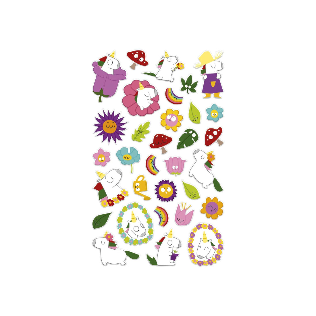 Autocollants  Cooky  Licornes  32 gommettes