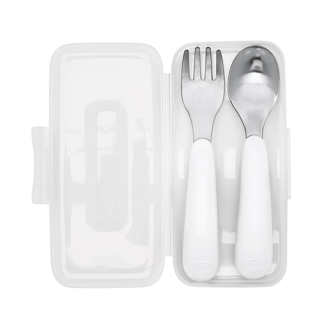 ENSEMBLE DE FOURCHETTE ET CUILLÈRE DE VOYAGE - GRIS OXO TOT