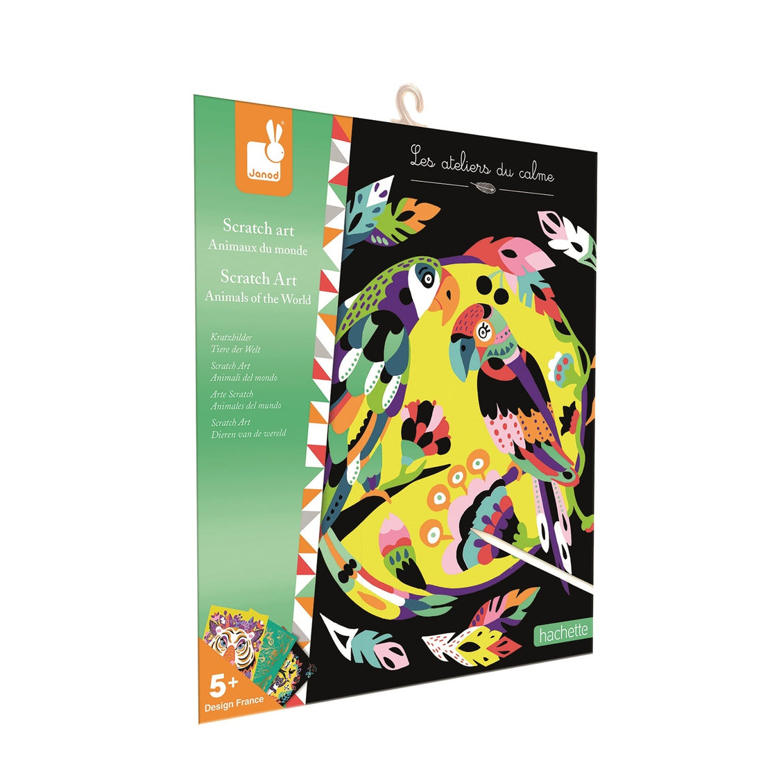 SCRATCH ART ANIMAUX DU MONDE - 5 CARTES JANOD