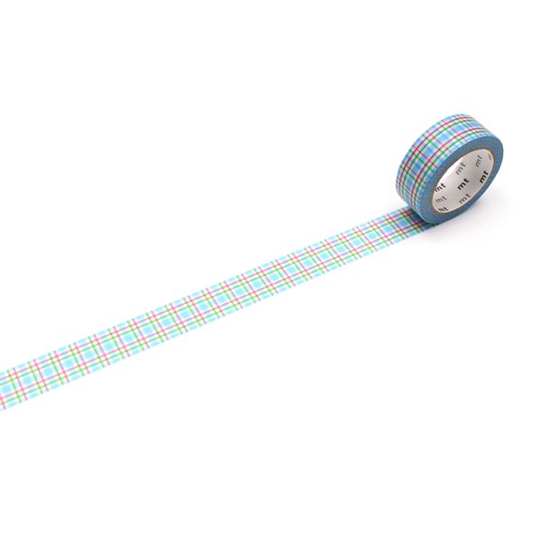 Ruban Washi 15mmx7m Coloré Bleu MT TAPES