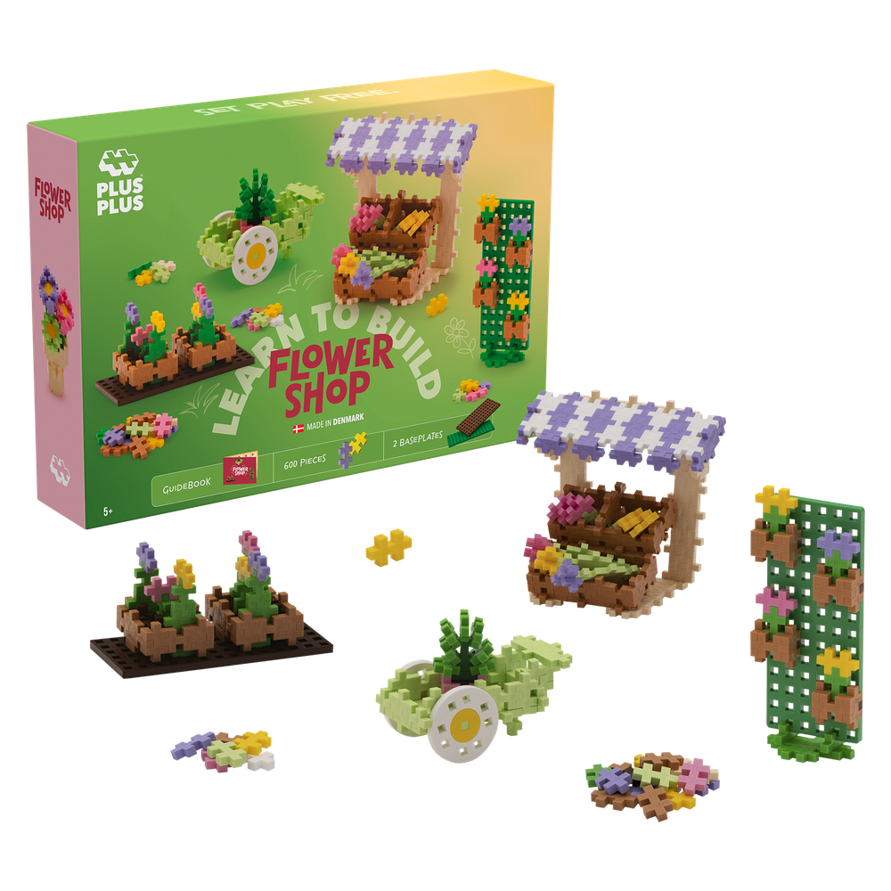 LEARN TO BUILD - MARCHÉ DE FLEURS PLUS PLUS