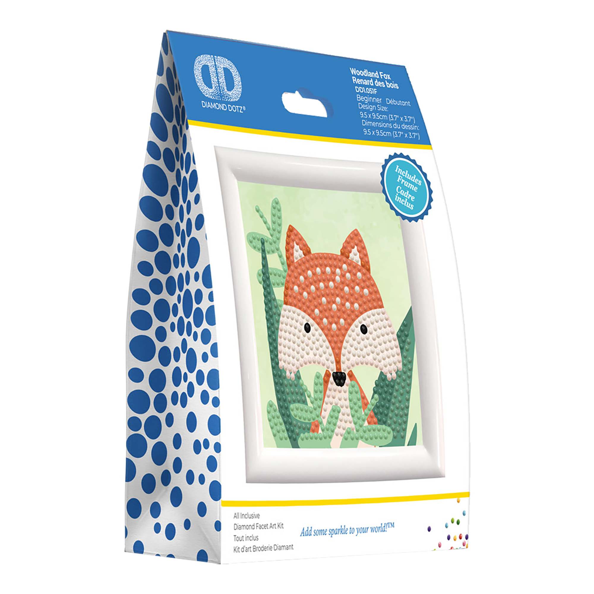 Woodland Fox with frame 20x16x6 DIAMOND DOTZ