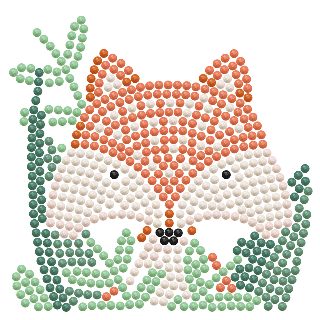 Woodland Fox with frame 20x16x6 DIAMOND DOTZ