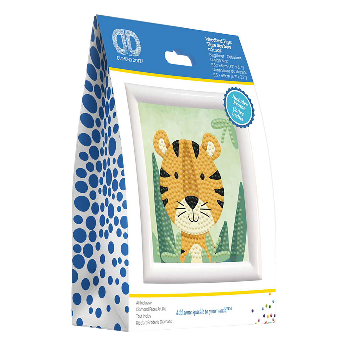 Woodland Tiger with frame 20x16x6 DIAMOND DOTZ