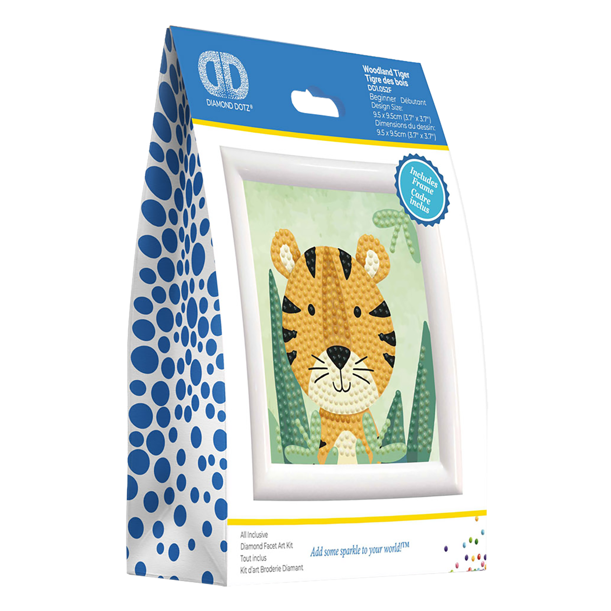 Woodland Tiger with frame 20x16x6 DIAMOND DOTZ