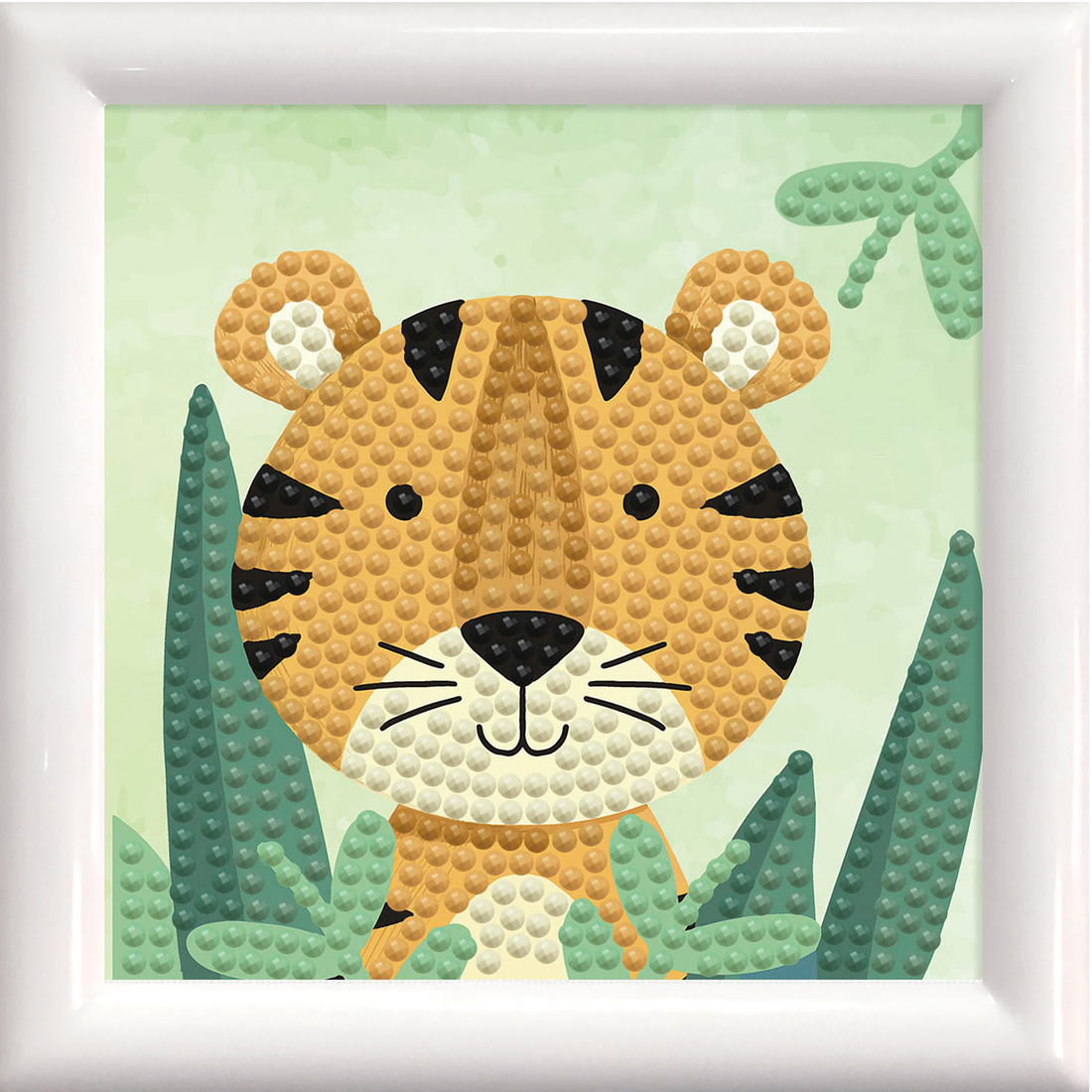 Woodland Tiger with frame 20x16x6 DIAMOND DOTZ