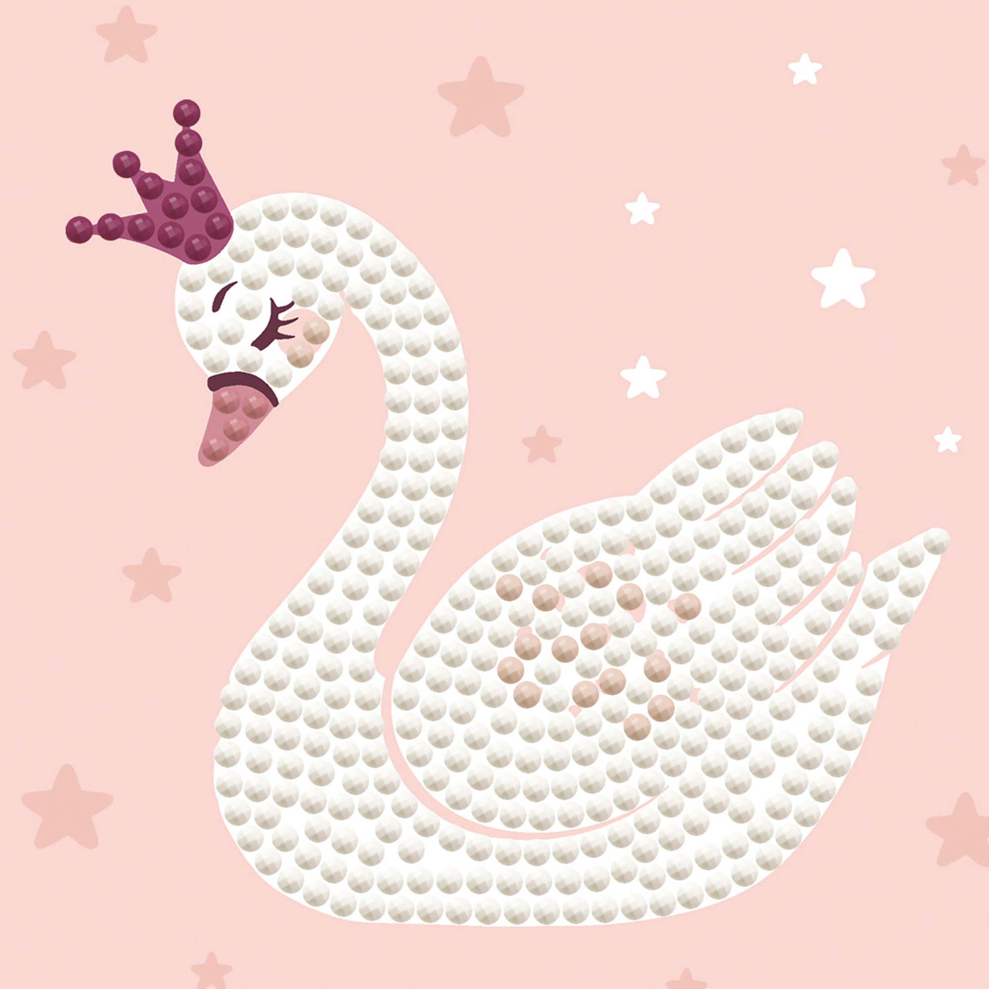 Swan Princess 10,2x10,2 DIAMOND DOTZ