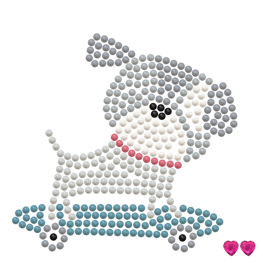 Skate & Woof  with frame 10,2x10,2 DIAMOND DOTZ
