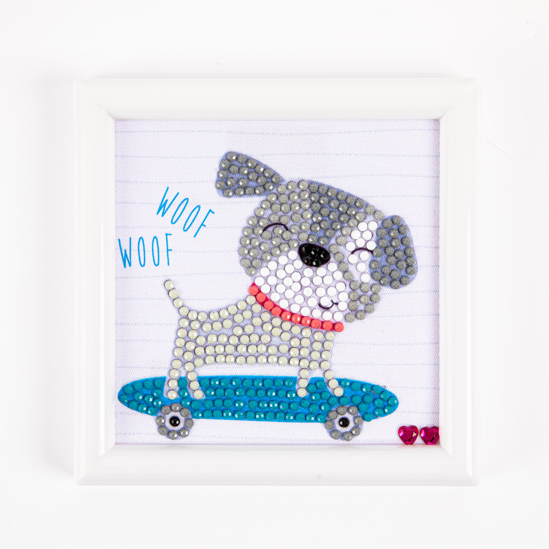 Skate & Woof  with frame 10,2x10,2 DIAMOND DOTZ