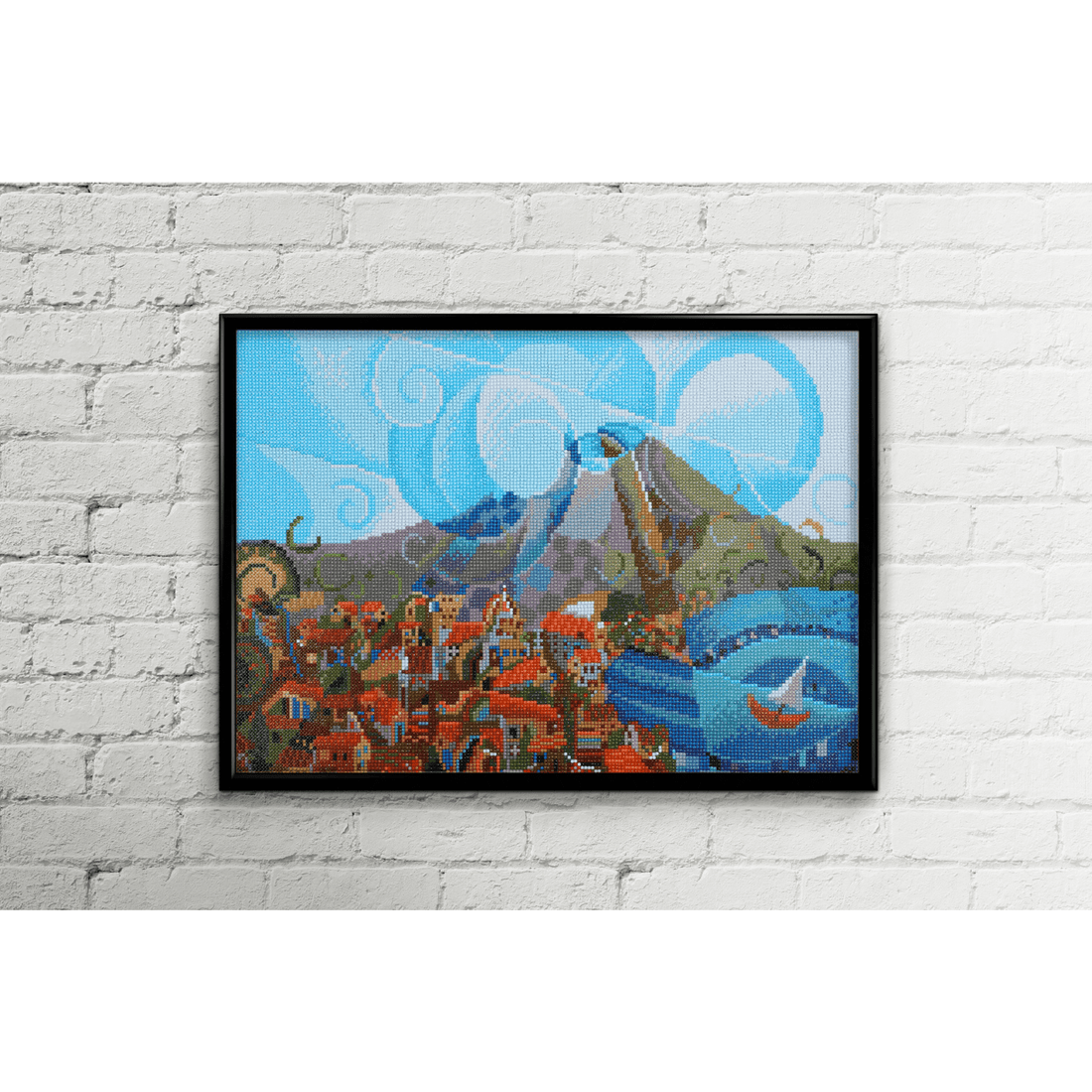 Mont Vésuve 60X45 DIAMOND DOTZ