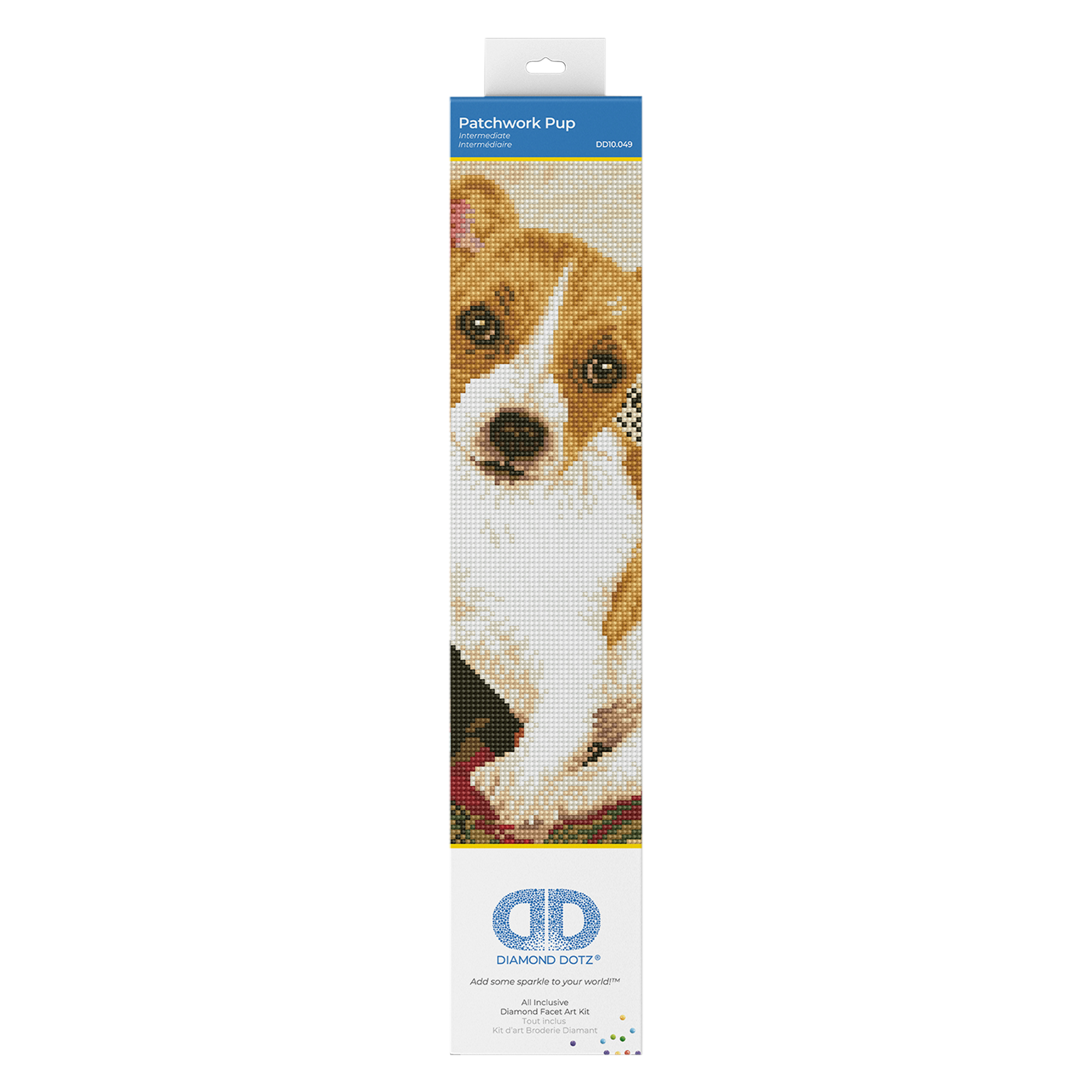 Chiot Patchwork 58,5X48,5 DIAMOND DOTZ