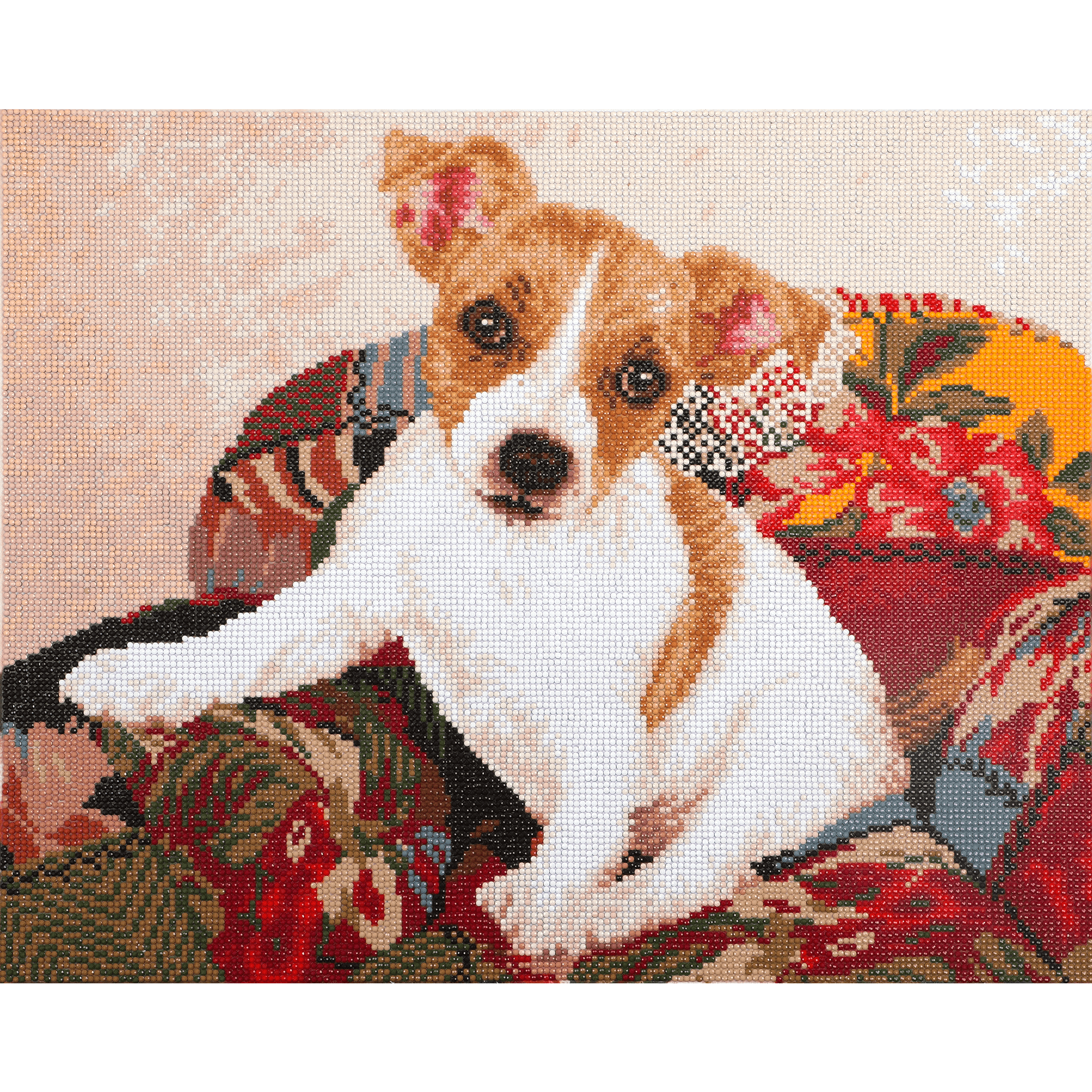 Chiot Patchwork 58,5X48,5 DIAMOND DOTZ