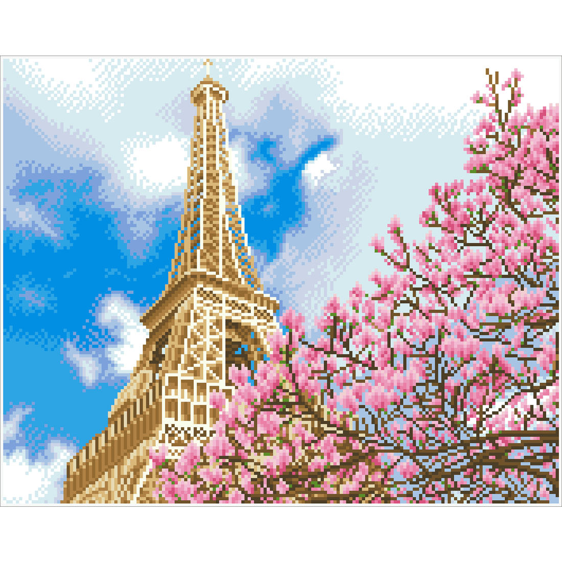 La Tour Eiffel  58.5x48.5 DIAMOND DOTZ