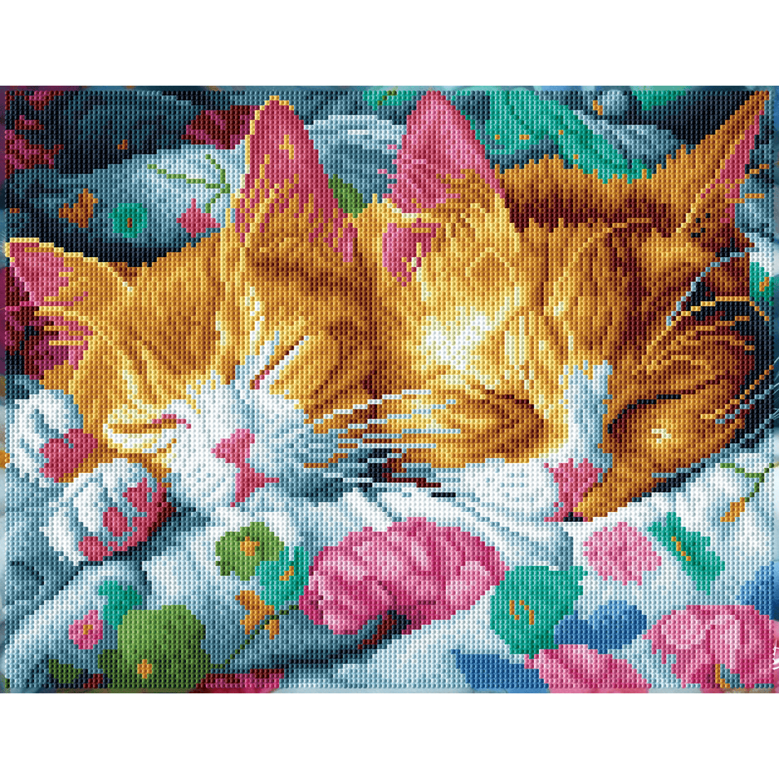 SIESTE DE CHATONS (13.6" x 17.5" - 35cm x 45cm) DIAMOND DOTZ