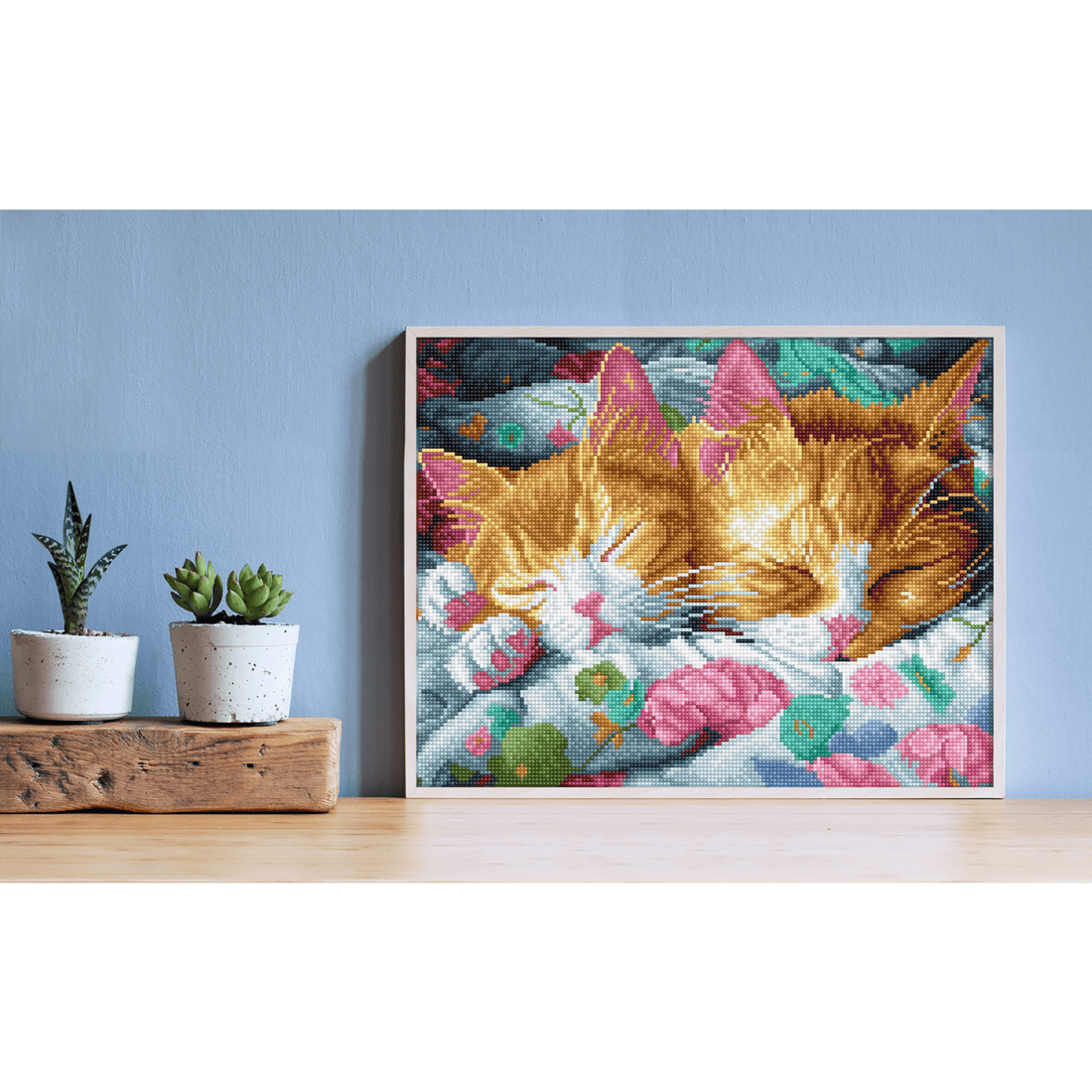 SIESTE DE CHATONS (13.6" x 17.5" - 35cm x 45cm) DIAMOND DOTZ