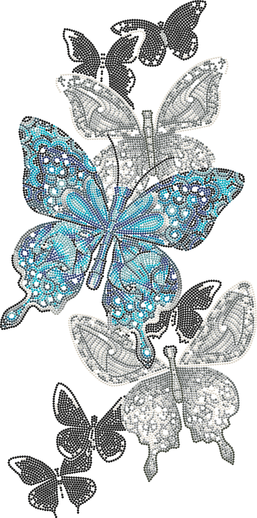 Sentier des Papillons 55X80 DIAMOND DOTZ