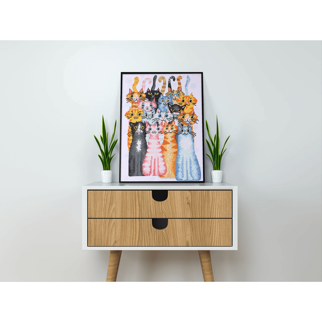 CHATS MIAOU (17.5" x 12.5" - 45cm x 32cm) DIAMOND DOTZ