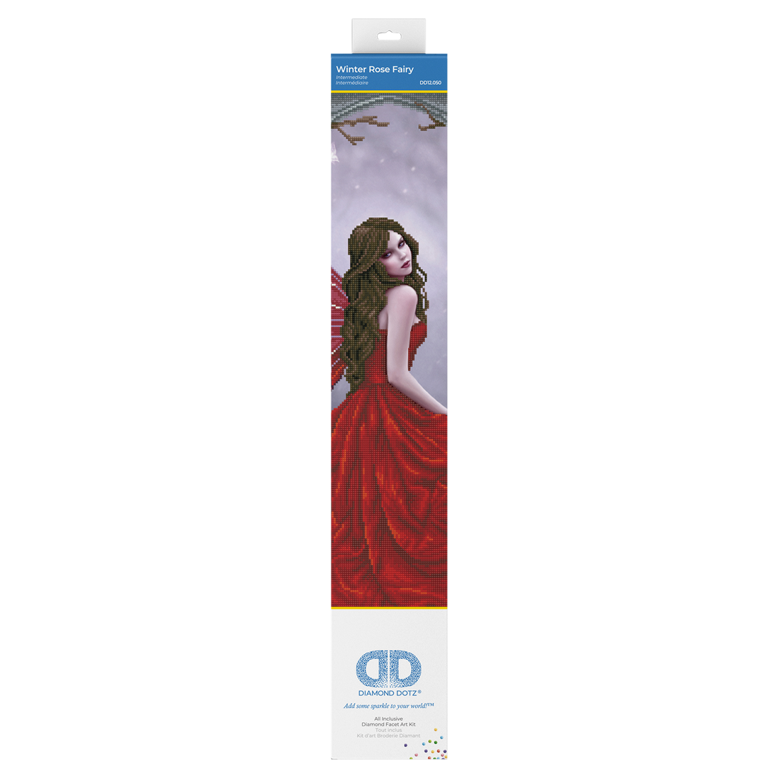 Fée Rose dHiver 76X60 DIAMOND DOTZ