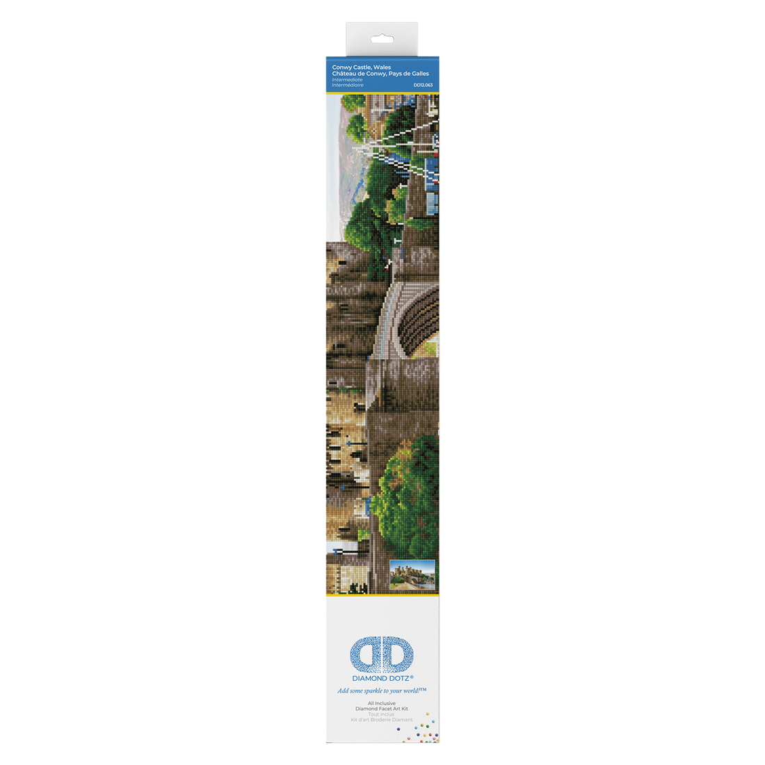 Château de Conwy Pays de Galles 83X58 DIAMOND DOTZ