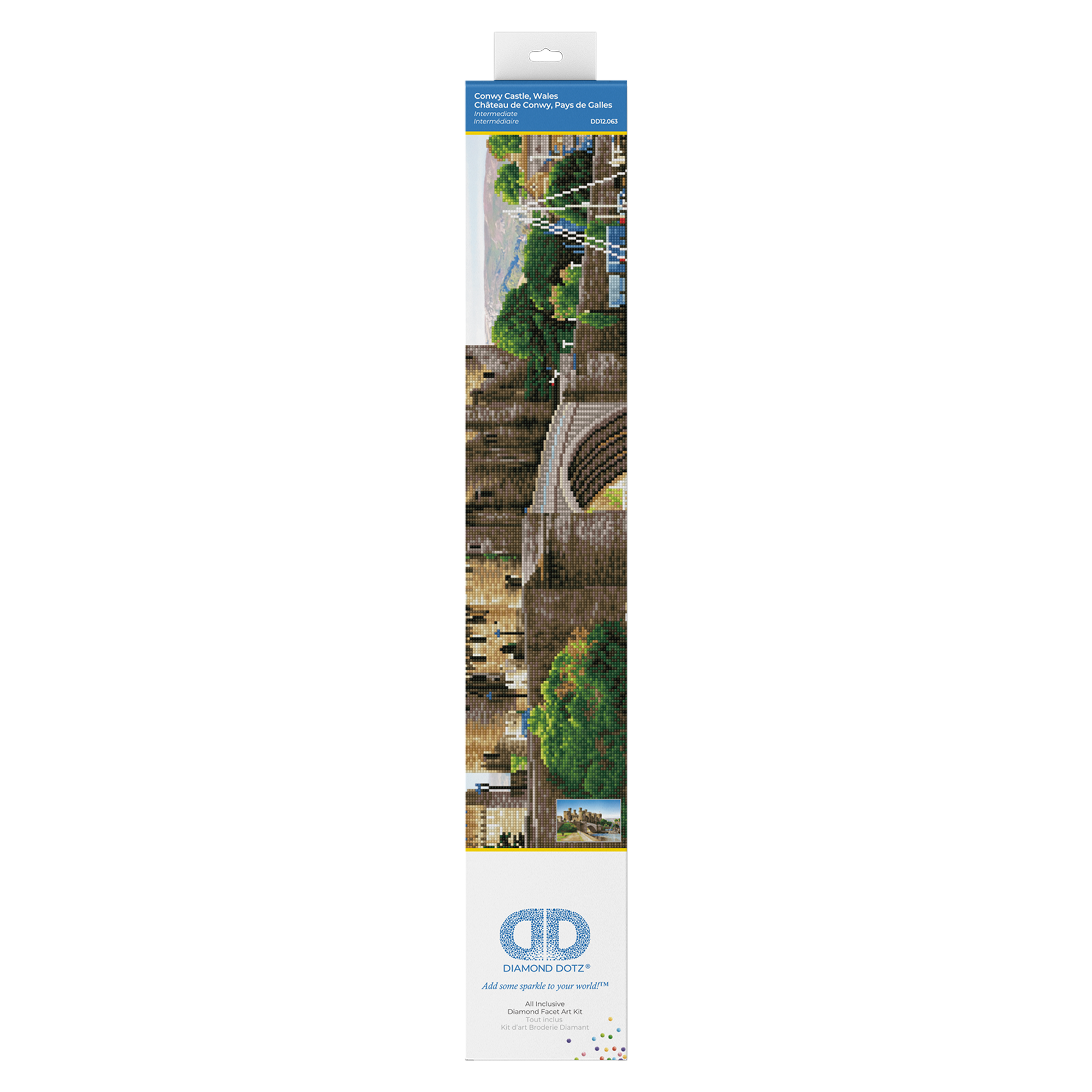 Château de Conwy Pays de Galles 83X58 DIAMOND DOTZ