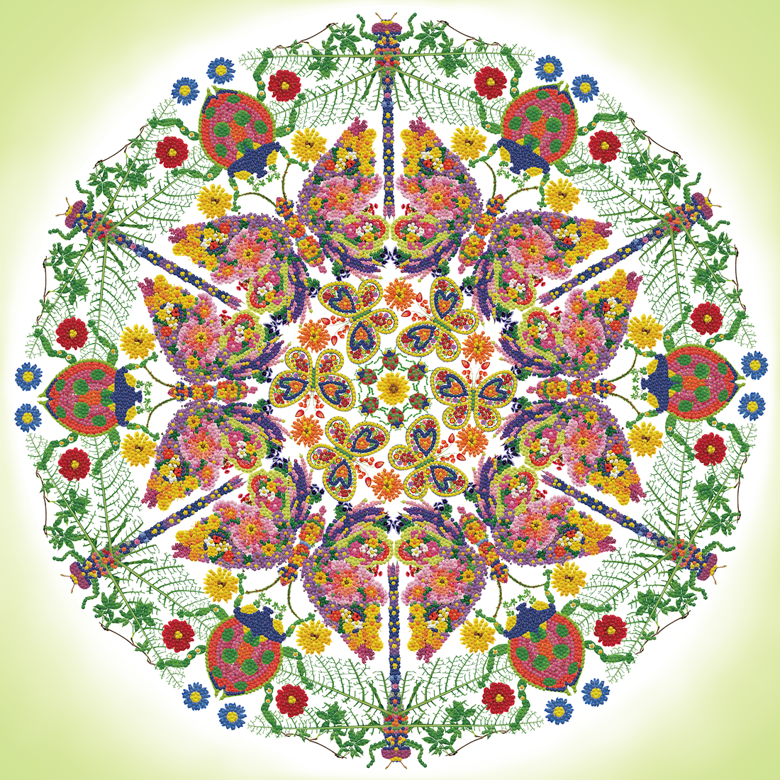 Jardin Kaléidoscope 70X70 DIAMOND DOTZ