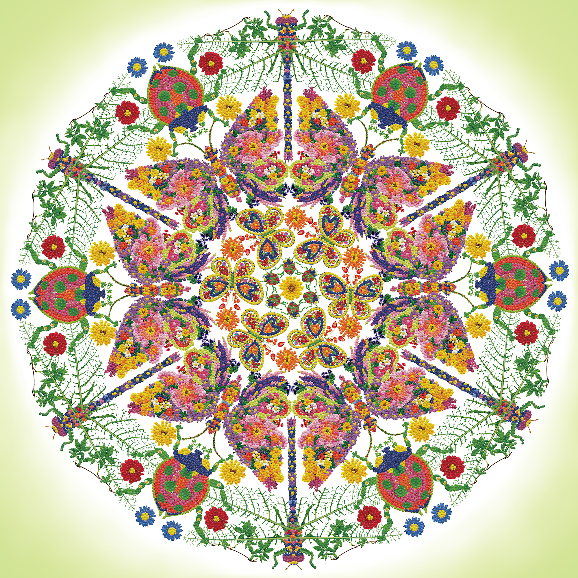 Jardin Kaléidoscope 70X70 DIAMOND DOTZ