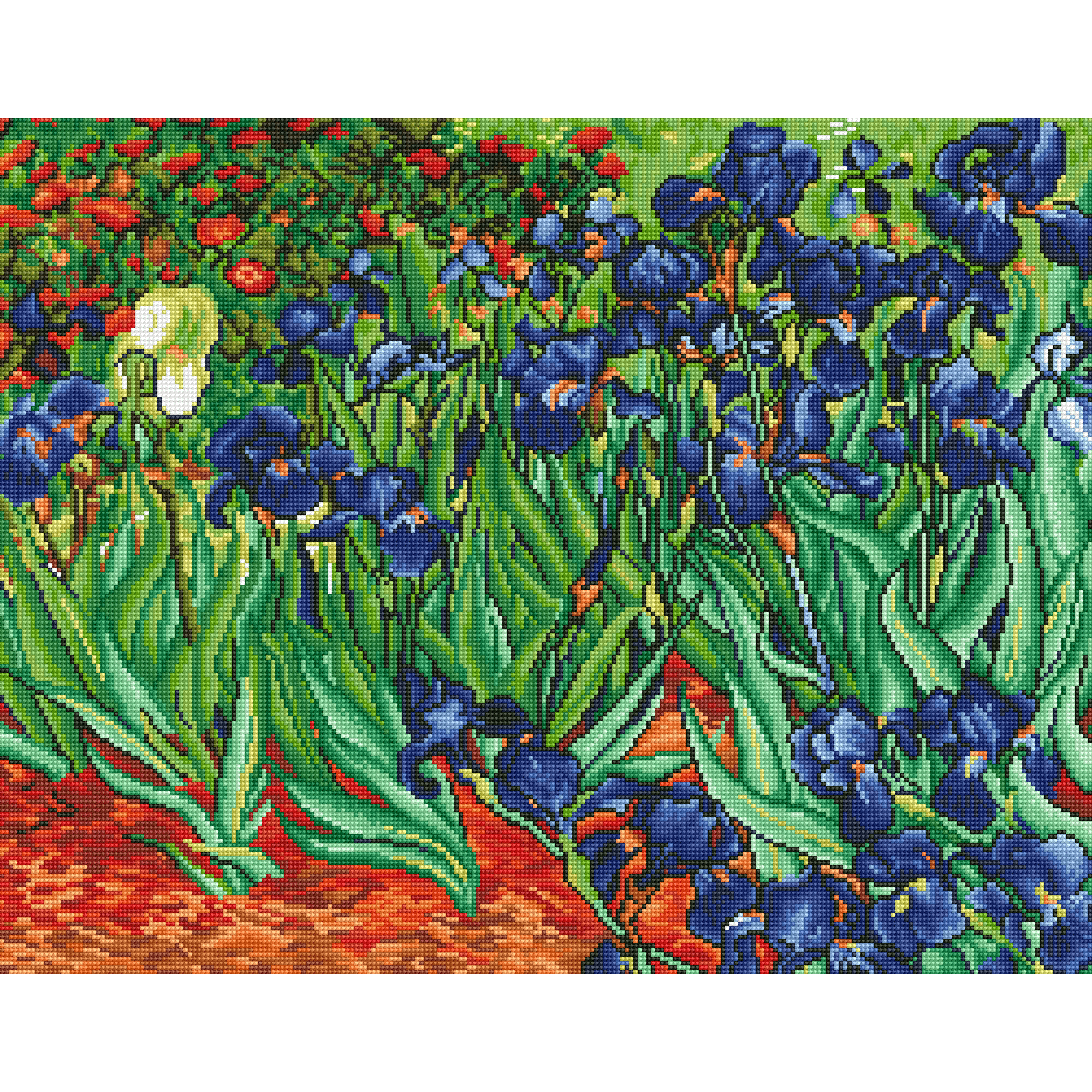 Iris (Van Gogh) 80X64 DIAMOND DOTZ
