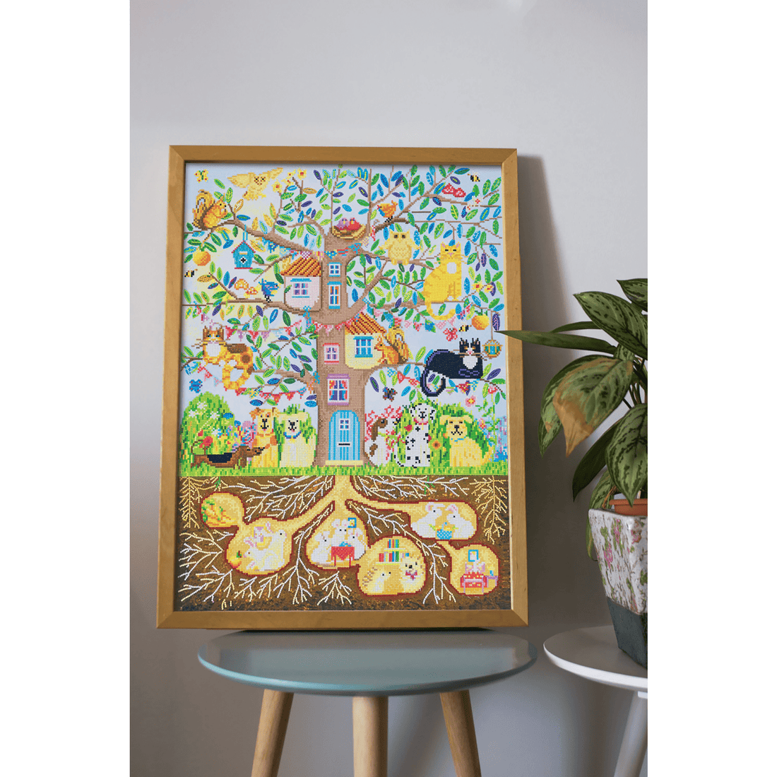 MAISON ARBRE GÉNÉALOGIQUE (30" x 22.2" - 77cm x 57cm) DIAMOND DOTZ
