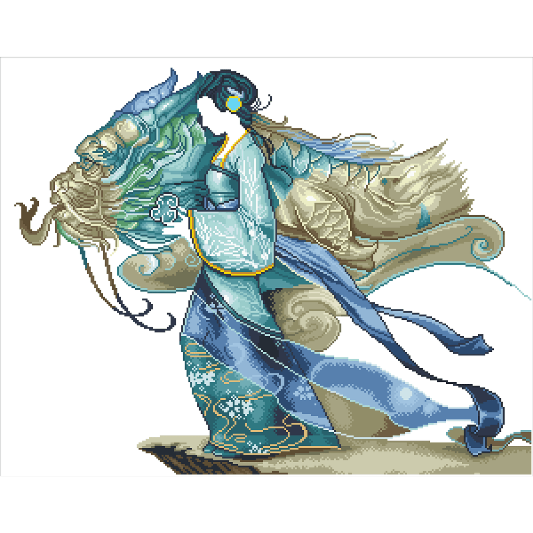 Princesse Dragon 93X75 DIAMOND DOTZ