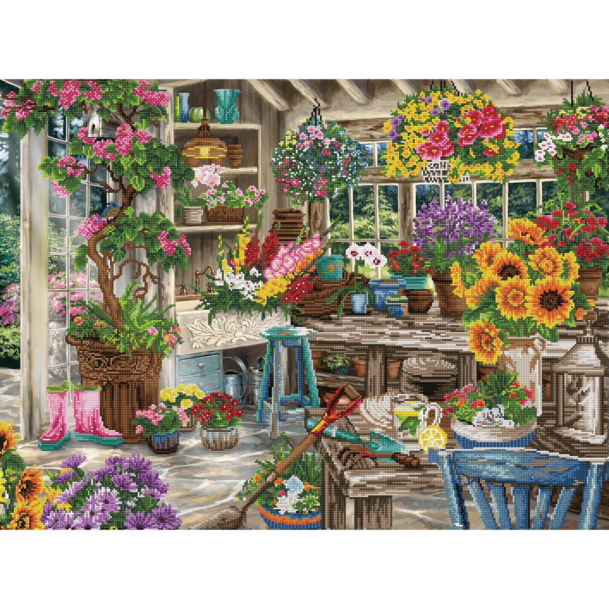 Paradis du jardinier 108X82 DIAMOND DOTZ