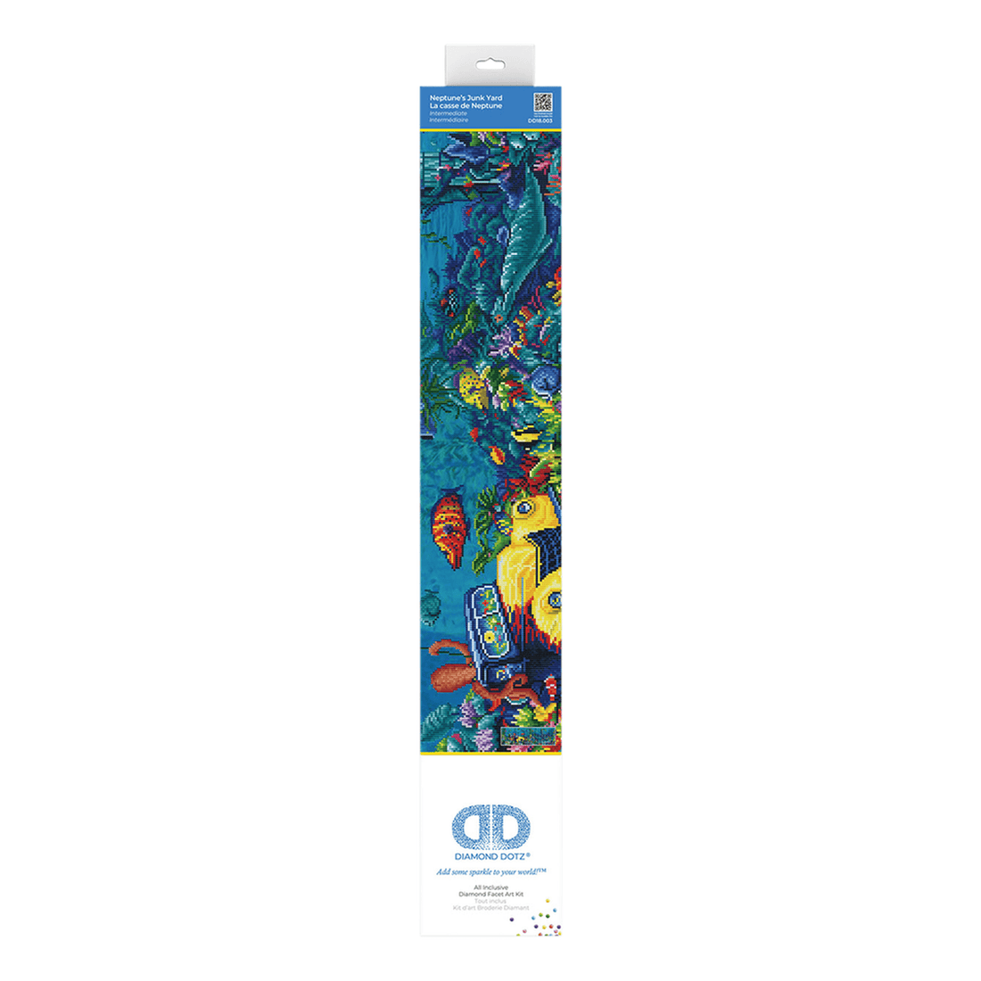 LES DÉCHETS DE NEPTUNE (17.2" x 51.5" x 44cm x 132cm) DIAMOND DOTZ